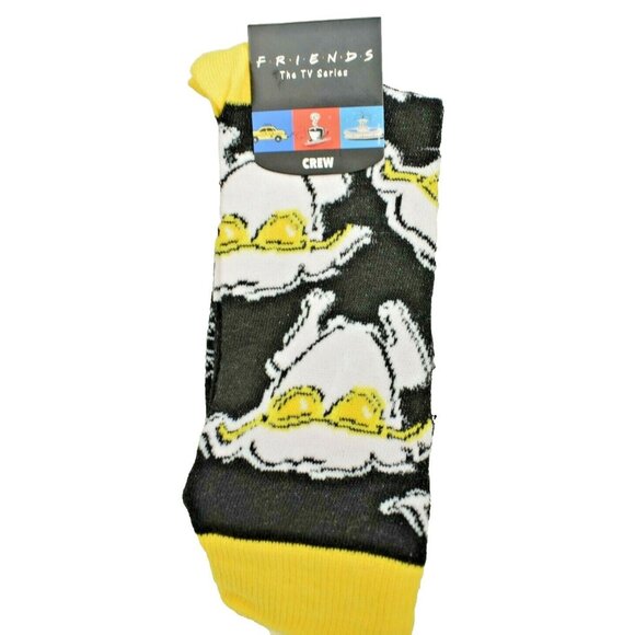 Bioworld: Friends the TV Series 10 to 13 Turkey with Glasses Crew Socks (New) - Picture 1 of 3